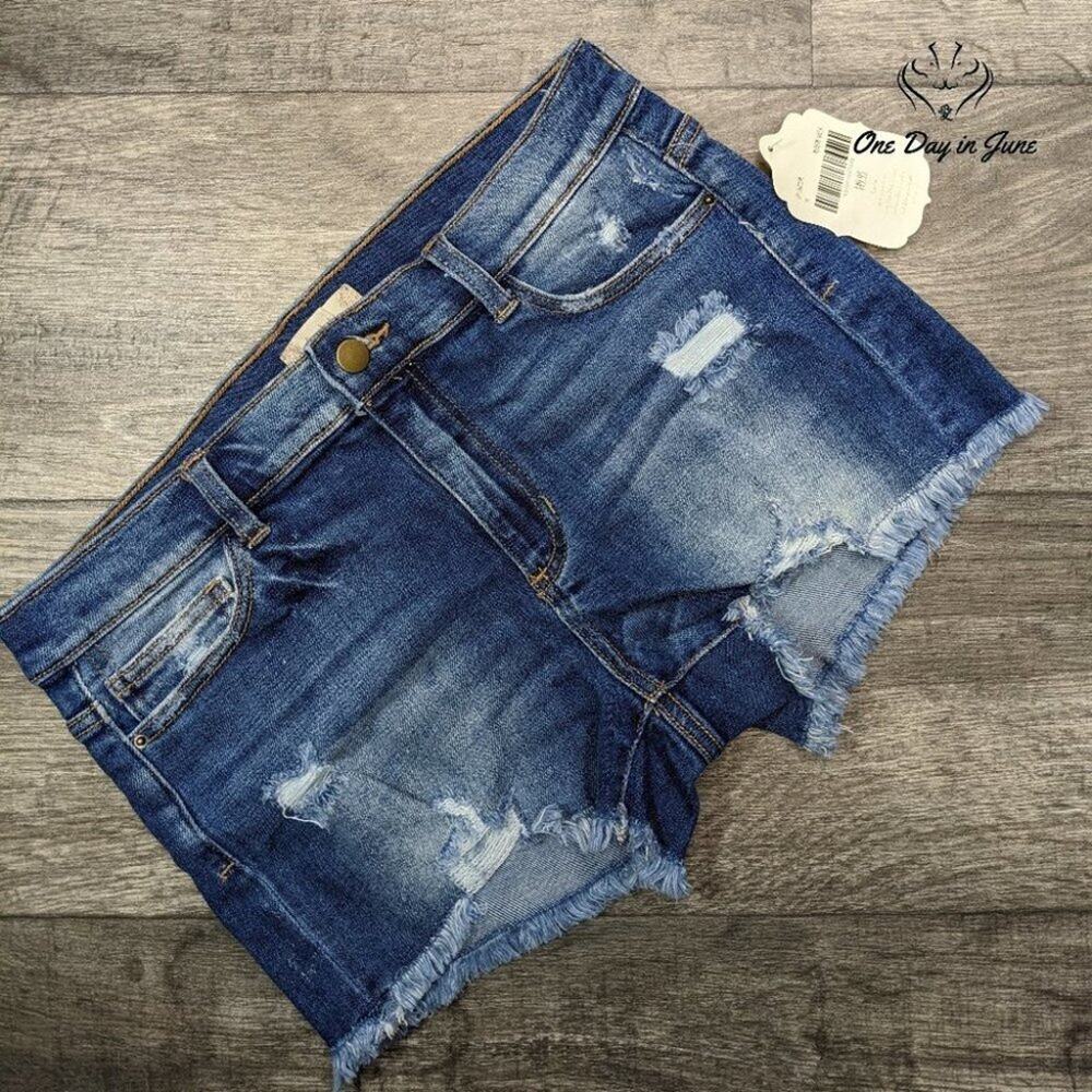 Altar'd State Juniors Distressed Denim Shorts Size 11